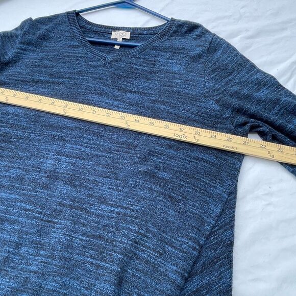 LOGO Lori Goldstein size large shark bite tunic . Cotton /cashmere - Picture 6 of 8